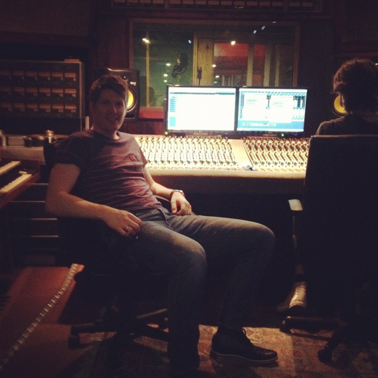 Mike in the studio control room